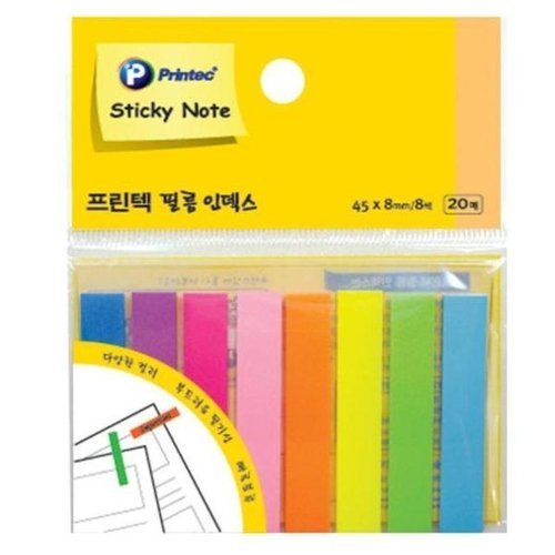 셀러허브 패션 [JH27Q5R9_52CK] 필름인덱스형광8색 FI021(45x8mm 20매)