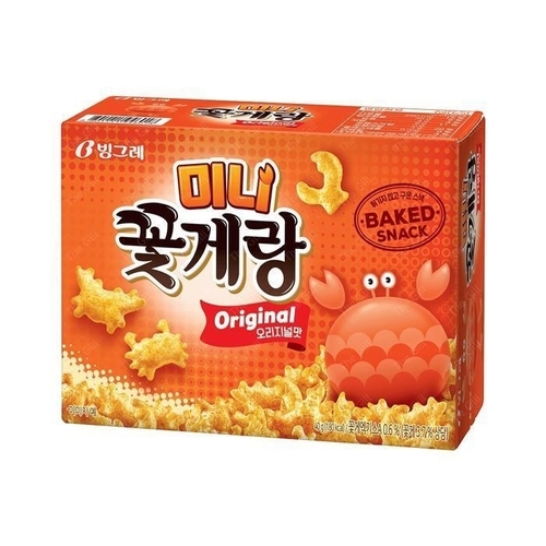 패션플러스 [대용량과자] [과자센타]9SE-빙그레 미니꽃게랑 40gx10 (13955369)