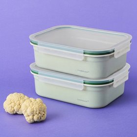 [1+1]마이크로 레디 스텐밀폐용기 2.1L