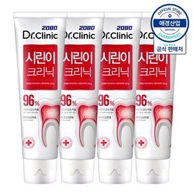2080 닥터크리닉 시린이 치약 140g ,4개