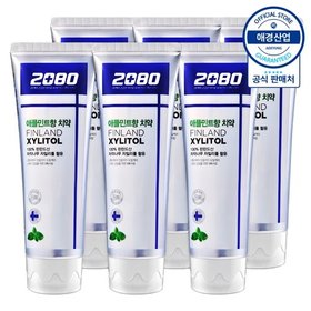 2080 자일리톨 애플민트향 치약 100g ,6개
