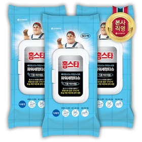 홈스타 파워세정티슈 다목적 기름찌든때용 60매 x 3개