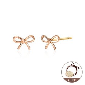 (9월베스트) 당일발송 14K 쁘띠 미니 리본 매듭 침 귀걸이 한쌍 MNE40362