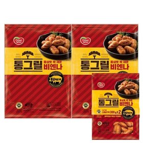 동원 통그릴 비엔나 1kg 2개 + 통그릴 비엔나 300g 2개