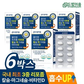 드림이음 올인원 트리플 리포좀 칼슘 마그네슘 비타민D 국내최초 리포좀 칼마디 6개월분