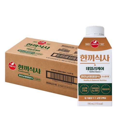 서울우유 서울우유 한끼식사 190ml X 18개