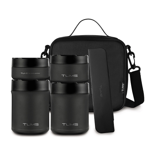 텀스 보온도시락 4P 스텐수저세트