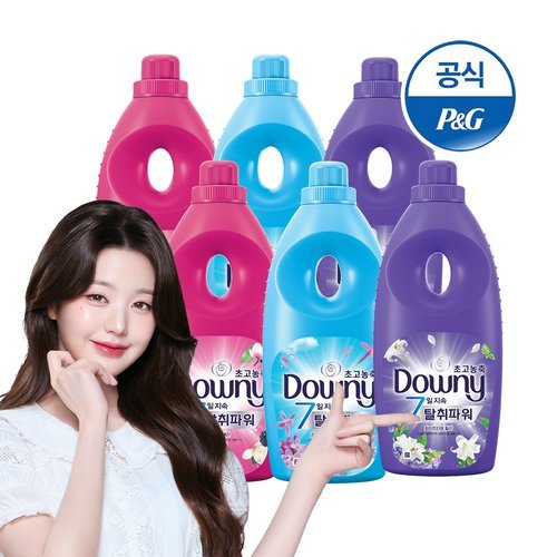 다우니 초고농축 섬유유연제 탈취파워 1L x 6