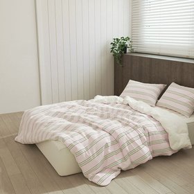 아망떼 뉴데이즈 먼지없는 무소음 스트라이프 차렵이불 패드세트K 6color