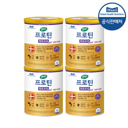 셀렉스 프로틴 락토프리 플러스 근력 개선 단백질 304g 4캔