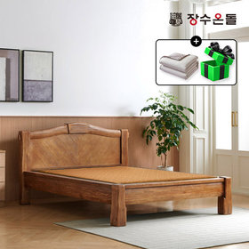 장수온돌 자담 황토볼확장형 포켓스프링보료 황토온열 건강침대 퀸침대