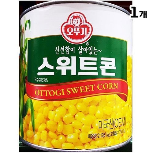셀러허브 1 [XBJ70923_47]스위트콘캔 오뚜기 2 12K 스위트콘통조림