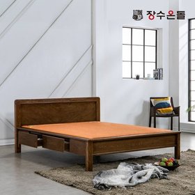 장수온돌 동백 황토볼확장형 포켓스프링보료 황토온열 건강침대 퀸침대