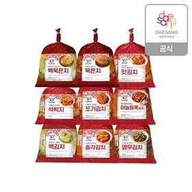 종가 별미김치 9종(겉절이/열무/총각 등) 2개 골라담기