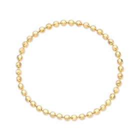 14K 심플 컷팅 팔각볼 열송이 체인실반지0.8mm IRR37420