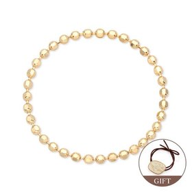 (9월베스트) 14K 심플 컷팅 팔각볼 열송이 체인실반지1mm IRR37421