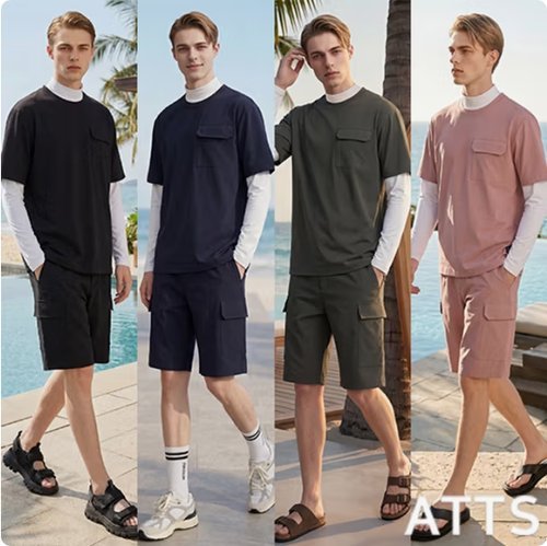엣츠 ATTS 26SS 남녀 공용 액티브 쿨 셋업 3종 2