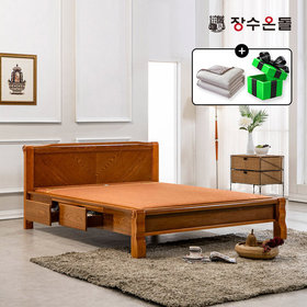 장수온돌 온재 황토볼확장형 스프링보료 황토온열 건강침대 퀸침대