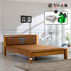 장수온돌 온재 쿠션등받이형 황토볼확장형 황토온열 건강침대 퀸침대