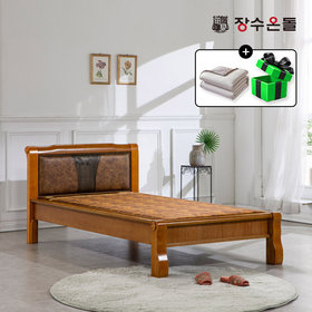 장수온돌 온재 쿠션등받이형 황토볼확장형 흙침대 황토볼 온열침대 싱글