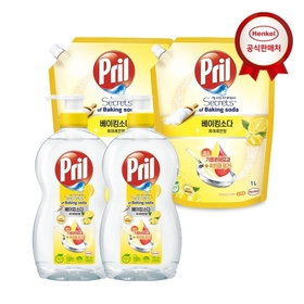 [세제300ml 증정] 주방세제 프릴 700ml 2개+1L 2개