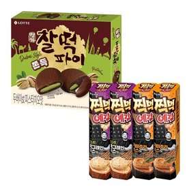 두쫀쿠 찰떡파이 피스타치오맛 300g x1 + 찍먹 예감 2종(스모키홀그레인,치미추리) x2