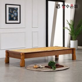 장수온돌 H100 평상형 황토볼확장형 포켓스프링보료 온열카우치 건강소파