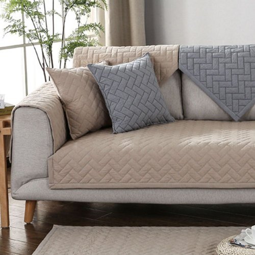 알티피아 헤링본 워싱면 소파 팔걸이 겸 등받이 패드 90cm 토퍼 (WB75546)
