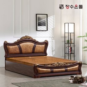 장수온돌 로얄크라운 홍맥반석 돌침대 온열 건강침대 퀸침대