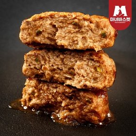 담양식 두툼한 수제 한돈 땡초 떡갈비 120g x 4팩