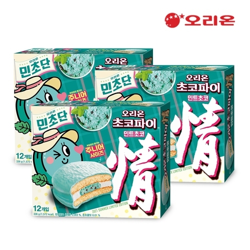 초코파이 민트초코 제품 이미지