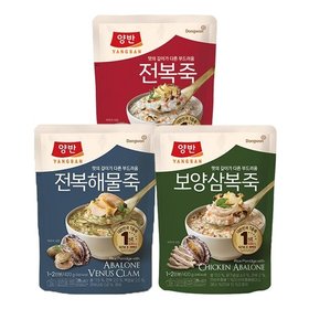 [S K 동 원]양반 전복죽 420g 2개 + 보양 삼복죽 420g 2개/전복해물죽 선택