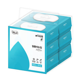 자연수 물티슈 64매 x 6입 x 1팩