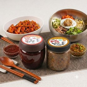 [한칼식품] 만능볶음장 530g 2 개 +땡초비빔된장 400g 1개