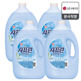 샤프란 프레쉬 블루 3.1L 용기 x 4개