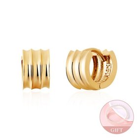 (9월베스트) 당일발송 14K 엣지 3커브 루프 원터치 링 귀걸이 한쌍 MOE41699