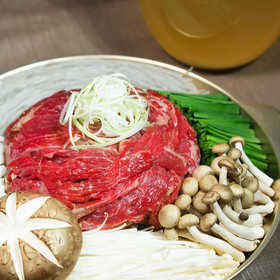 [밥도둑/꿀맛보장] 부드러운 마늘양념 소불고기 전골 1kg 전골전골육수 밀키트(소불고기500g+육수450g+당면50g)