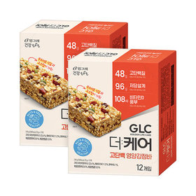 빙그레 GLC 더케어 고단백 영양강정바 20g 12개입 2개