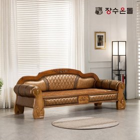 장수온돌 로하스 황토볼확장형 황토온열 카우치 건강소파