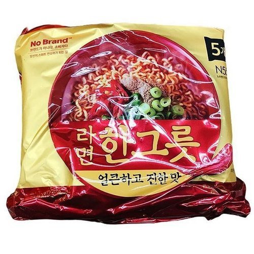 셀러허브 식품 라면 한그릇 (얼큰) 115g 5개입 71067