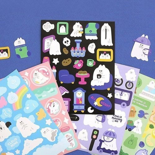 VY협력업체 브이와이 [VCL40384]스티커 문구 고고 학용품 6종세트