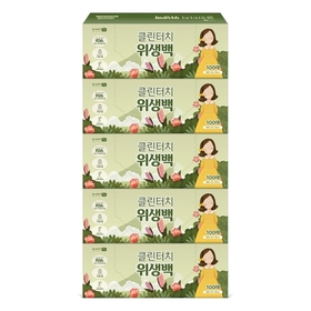 클린터치 위생백 25x35 100매 5팩(총 500매)
