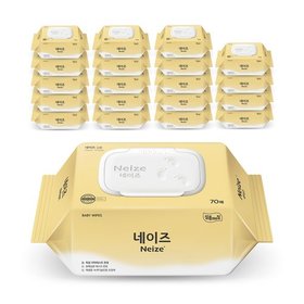 네이즈 심플 물티슈 캡형 70매 x 20팩