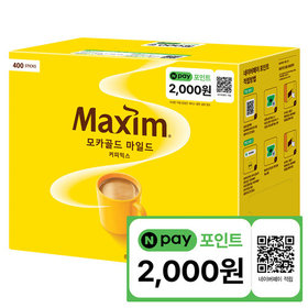 맥심 모카골드 커피믹스 400T+N페이 2000원
