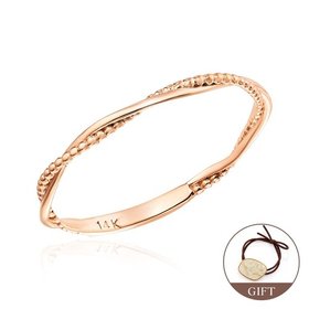 (9월베스트) 14K 볼볼이 크로스 꼬임 반지 SRS21472
