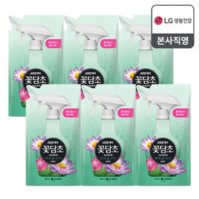 샤프란 꽃담초 섬유탈취제 리필 320mL 연꽃 x 6개