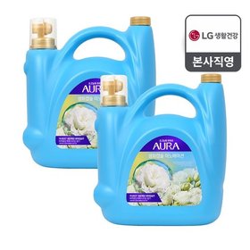 아우라 생화캡슐 5.5L 대용량섬유유연제 프레시릴리 x 2개