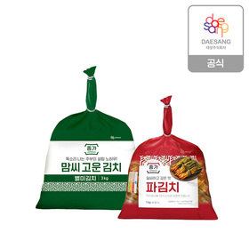 종가 맘씨고운 총각김치 3kg + 파김치 1kg