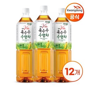 광동 옥수수수염차 1.5L x 12병 (무/유라벨 랜덤발송)