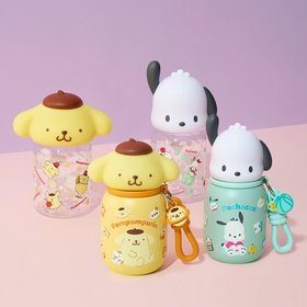 [2P] 산리오캐릭터즈 피큐어 보틀 텀블러 2개 세트 (포차코/폼폼푸린)